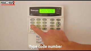 Clearing a system alert  Texecom Premier Elite Alarm subtitled [upl. by Anthiathia]