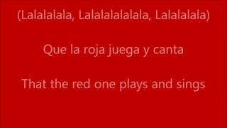 La Roja Baila  Letra  English Lyrics translation ft Sergio Ramos [upl. by Yruama]