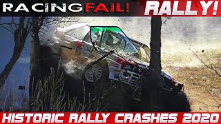 Historic Legend Rally Cars Crash Compilation 2020 [upl. by Ainalem]