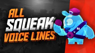 SQUEAK Voice Lines  Brawl Stars [upl. by Kelbee664]