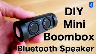 DIY Mini Boombox Bluetooth Speaker Build自作スピーカー [upl. by Flight]