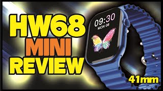 Smartwatch HW68 MINI de 41mm PERFEITO para Pulso Fino  REVIEW DETALHADO [upl. by Lothair]