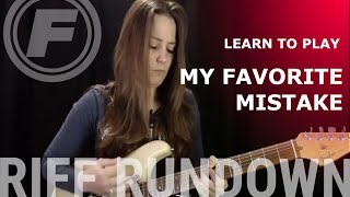 Learn to play quotMy Favorite Mistakequot by Sheryl Crow [upl. by Ahsieyn]