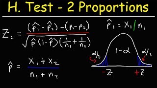 Hypothesis Testing With Two Proportions [upl. by Ladnek]