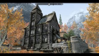 Lakeside Riften Manor  SkyrimSpecial Edition House Mod [upl. by Bary]