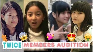 TWICE Members First Audition PreDebut [upl. by Ellehcim]