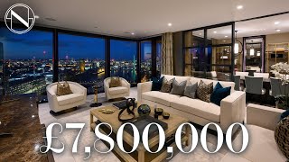 Inside an Exclusive Luxury Apartment with 360Degree Views of London [upl. by Sirronal432]