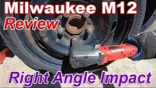 Milwaukee M12 Right Angle Impact Wrench Review [upl. by Copeland]