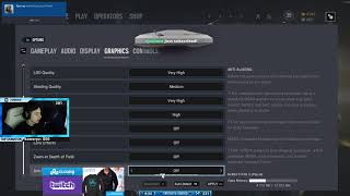 SHROUD Tom Clancys Rainbow Six Siege SETTING [upl. by Ronile]