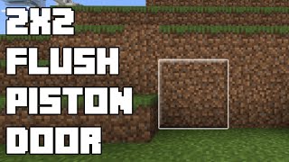 Minecraft Bedrock Simple Flush Piston Door [upl. by Kentigerma]