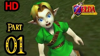 Zelda Ocarina of Time 3D 100 Walkthrough 1080p HD Part 1  Intro  Kokiri Forest [upl. by Bor208]