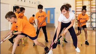 When Emma Watson Surprised Hockey Children At An East London School [upl. by Stormi]