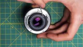 SMC PentaxM 50mm f2 Lens Disassembly [upl. by Divad53]