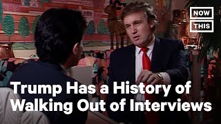 Trump Walks Out of A 1990 Interview  NowThis [upl. by Babby]