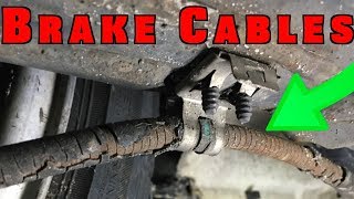 How to Replace and Adjust Parking Brake Cables [upl. by Sandstrom]