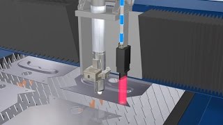 TRUMPF laser cutting How DetectLine works  Optical measuring system [upl. by Aohsoj]