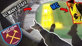 SNEAKING INTO WEST HAM STADIUM Almost caught [upl. by Abigale138]