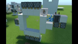 The Easiest 3x3 Piston Door Tutorial for Minecraft Bedrock Works on Java [upl. by Nerret]