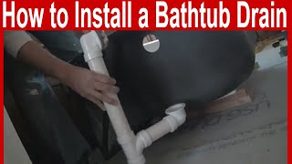 How to Install a Bathtub Drain [upl. by Zane700]