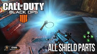 Blood of the Dead  ALL Shield Part Locations Black Ops 4 Zombies [upl. by Nauqed]