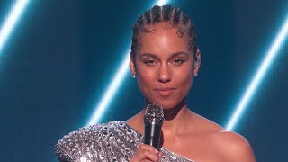 Alicia Keys Pays Tribute To Kobe Bryant In 2020 GRAMMY Awards Opening [upl. by Aluor]