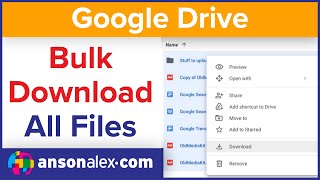 Download Entire Google Drive Folder to Computer [upl. by Mellar]