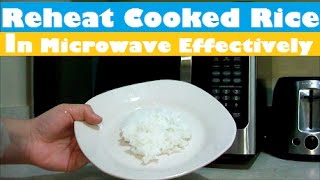 How to Reheat Cooked Rice Effectively in Microwave shorts [upl. by Kerwinn]