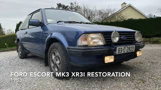 Ford Escort MK3 XR3i Restoration [upl. by Belac]