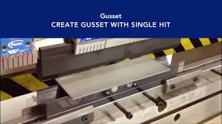 One Hit Gusset Press Brake Application [upl. by Danae]