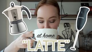 HOW TO MAKE A quotLATTEquot AT HOME moka pot  frother [upl. by Idoj]