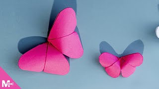 ► Como hacer MARIPOSAS DE PAPEL en 5 MINUTOS 😱🦋 [upl. by Allyson]