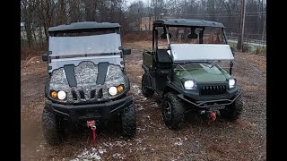 Bighorn 450 4x4 and Hisun Axis 500 4x4 UTV Comparison [upl. by Noitsirhc]