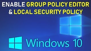 How to Enable GPEDITMSC on Windows 10 HOME 2021 Tutorial [upl. by Durrej]