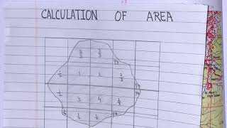 Calculation of Area in the Topographical Map [upl. by Issor]