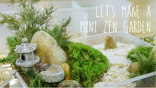 Lets Make A Mini Zen Garden Using Preserved Moss [upl. by Dunstan]