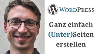 WordPress Seiten erstellen Unterseiten [upl. by Lein]