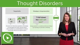 Thought Disorders Different Types amp Diagnoses – Psychiatry  Lecturio [upl. by Norra455]