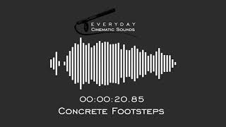 Footsteps Walking on Concrete  HQ Sound Effects [upl. by Vogele]