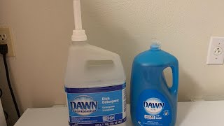 Dawn Dish Detergent  Professional vs Regular [upl. by Horten]