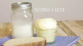 Homemade Cultured Butter amp Buttermilk [upl. by Guria627]