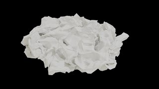 Procedural Crumpled Paper  Blender Tutorial [upl. by Nylitsirk]