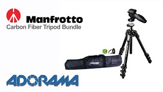 Manfrotto Carbon Fiber Tripod Bundle Product Overview [upl. by Aprilette]