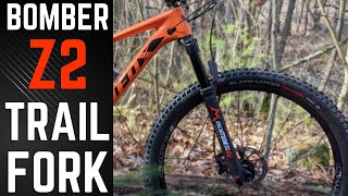 The Best Trail Fork for 500  Marzocchi Bomber Z2 Mountain BIke Fork Review and Actual Weight [upl. by Notrem]