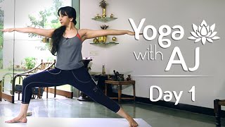 Yoga For Posture Correction  Day 1  How To Fix Posture  Yoga For Beginners  Yoga With AJ [upl. by Asoramla]