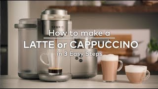 How to make a Latte or Cappuccino in 3 Easy Steps [upl. by Abrahan]