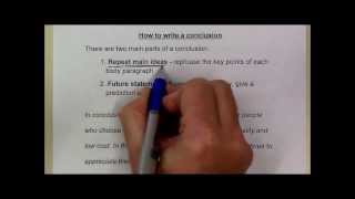 How to write a conclusion [upl. by Holle]