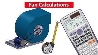 Fan amp motor CALCULATIONS Pulley size RPM air flow rate cfm hvac rtu [upl. by Mcwilliams]