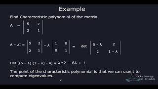 Characteristic Polynomial amp Trace of a Matrix [upl. by Kellene]