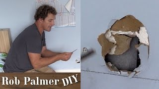 How to Fix a Hole In the Wall  DIY Tip [upl. by Llerdnam]