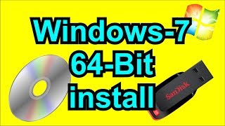 How to install 64 bit windows 7 [upl. by Eenhat]